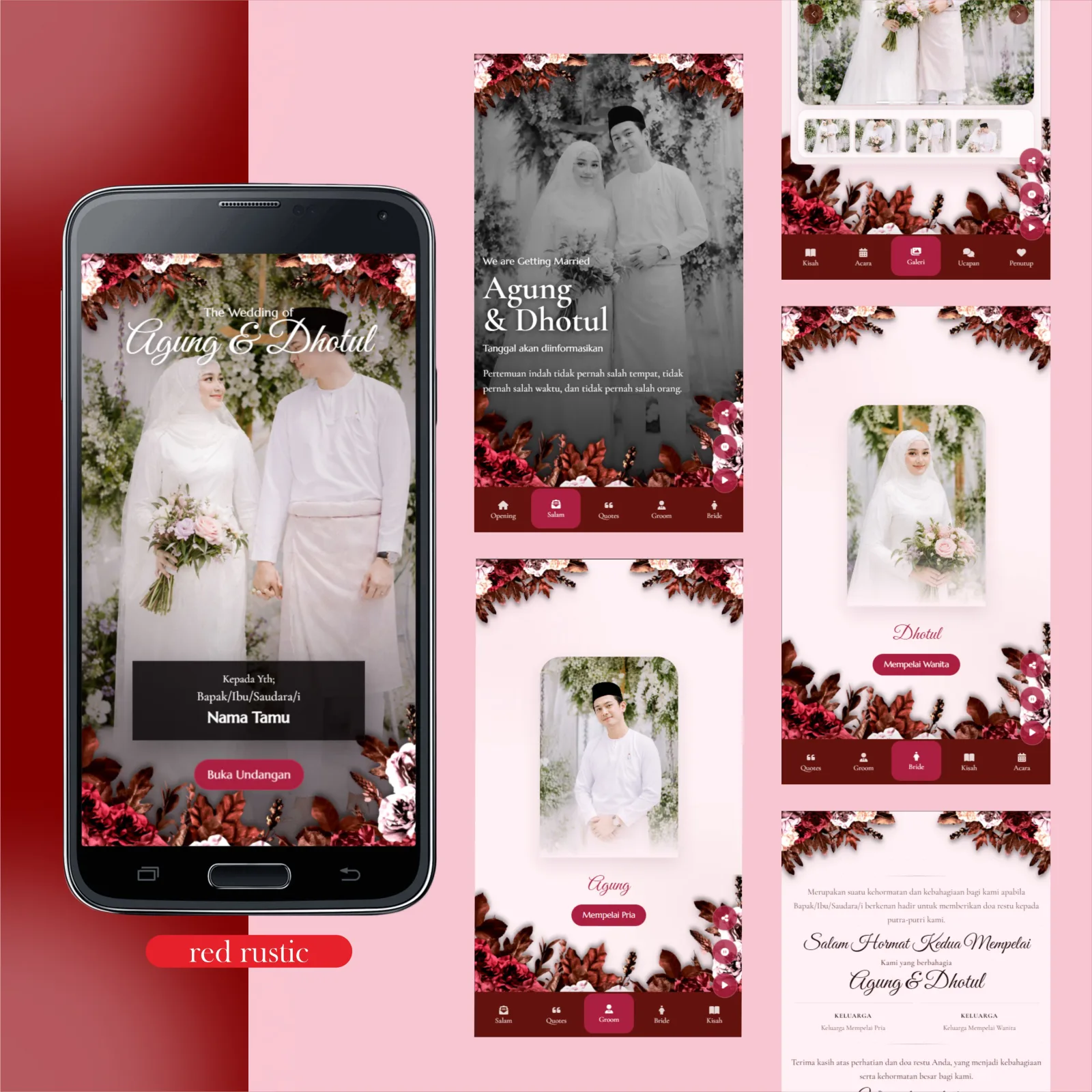 Tema Red Rustic